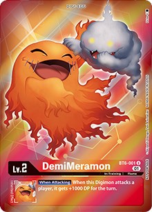 DemiMeramon (Box Topper) [BT6-001] [Double Diamond] Foil
