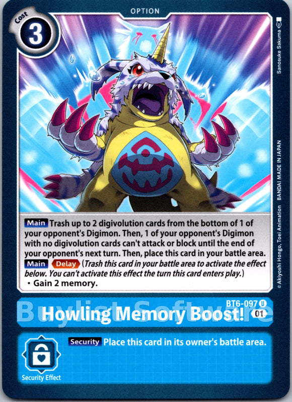 Howling Memory Boost! [BT6-097] [Double Diamond]