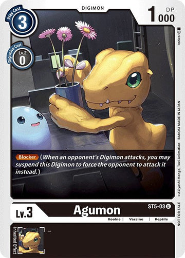 Agumon (Official Tournament Pack Vol.3) [ST5-03 U] [ Machine Black]