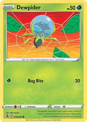 Dewpider [019/264] [Fusion Strike] Reverse Holofoil
