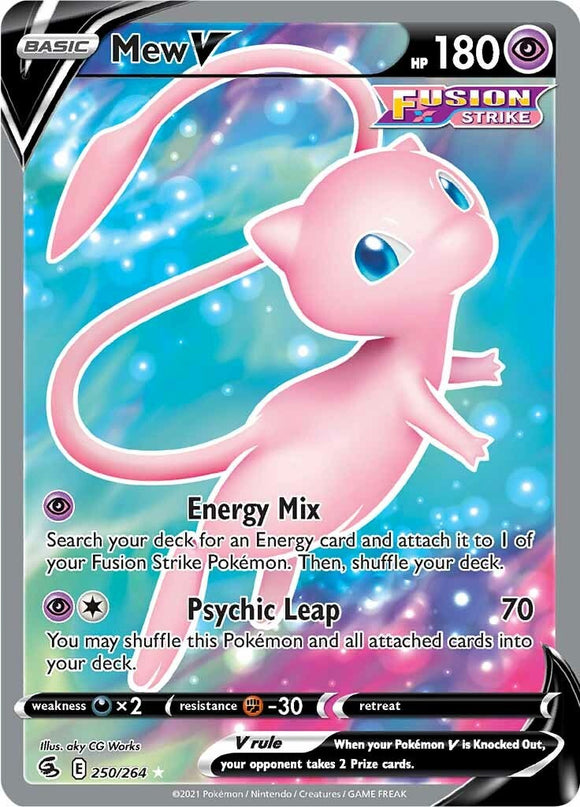 Mew V [250/264] [Fusion Strike] Holofoil