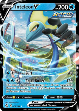 Inteleon V [078/264] [Fusion Strike] Holofoil