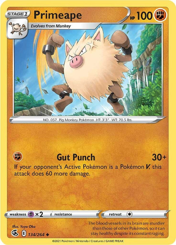 Primeape [134/264] [Fusion Strike] Reverse Holofoil