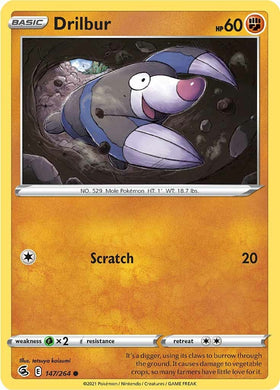Drilbur [147/264] [Fusion Strike] Reverse Holofoil