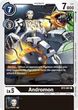 Andromon (Double Diamond Pre-Release) [BT2-061] [Release Special Booster 1.0]
