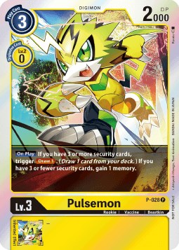 Pulsemon - P-028 (Double Diamond Pre-Release) [P-028] [Digimon Promotion Cards] Foil