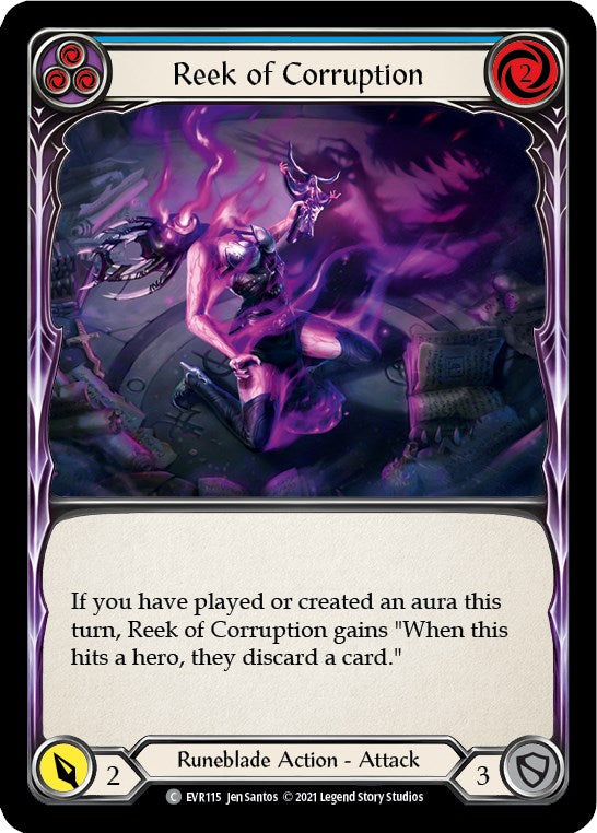Reek of Corruption (Blue) [EVR115] [Everfest] 1st Edition Rainbow Foil