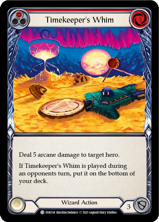 Timekeeper's Whim (Red) [EVR134] [Everfest] 1st Edition Rainbow Foil
