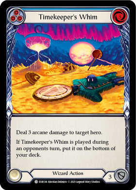 Timekeeper's Whim (Blue) [EVR136] [Everfest] 1st Edition Rainbow Foil