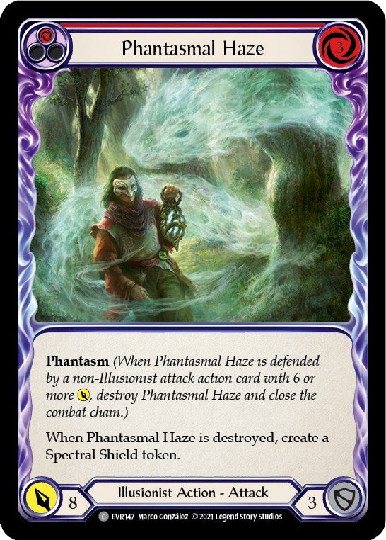 Phantasmal Haze (Red) [EVR147] [Everfest] 1st Edition Rainbow Foil