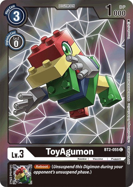 ToyAgumon (Event Pack 2) [BT2-055] [Release Special Booster 1.0] Foil