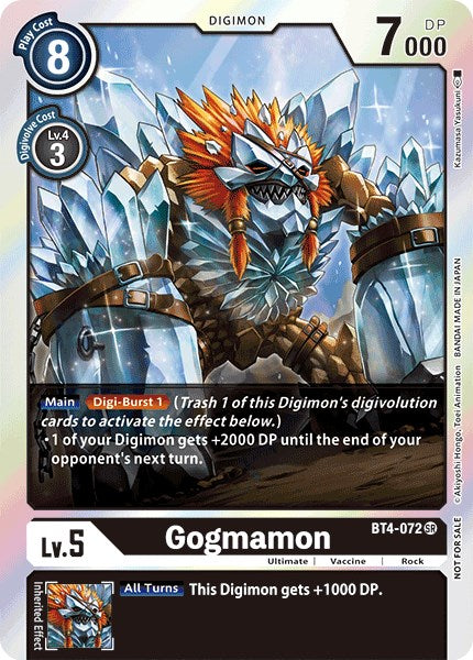 Gogmamon (Event Pack 2) [BT4-072] [Great Legend] Foil
