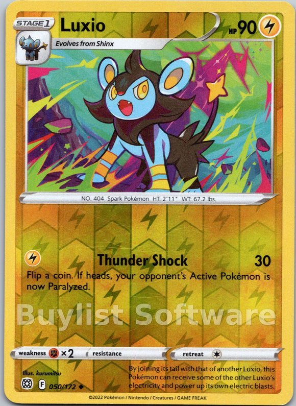 Luxio [050/172] [Brilliant Stars] Reverse Holofoil