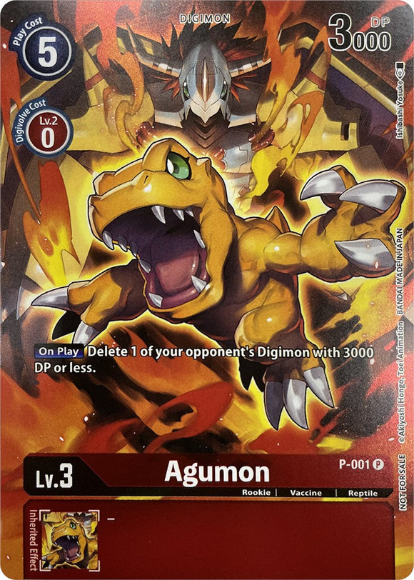Agumon - P-001 (Tamer's Evolution Box 2) [P-001 P] [Digimon Promotion Cards] Foil