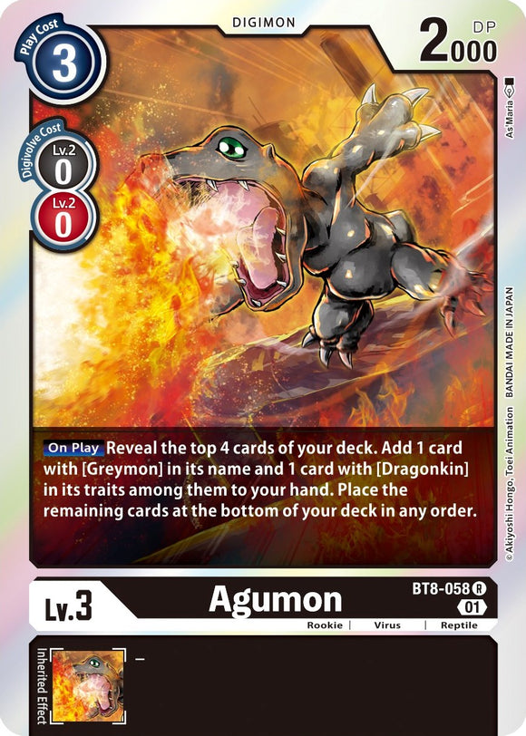 Agumon [BT8-058] [New Awakening] Foil