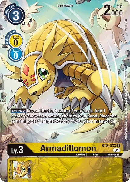 Armadillomon (Alternate Art) [BT8-033 U] [New Awakening] Foil