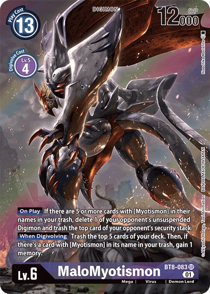 MaloMyotismon (Alternate Art) [BT8-083] [New Awakening] Foil