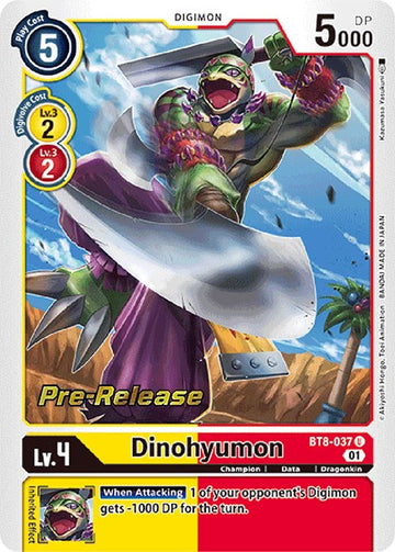 Dinohyumon [BT8-037] [New Awakening Pre-Release Cards] Foil