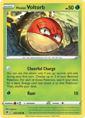 Hisuian Voltorb [002/189] [Astral Radiance] Reverse Holofoil