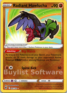 Radiant Hawlucha [081/189] [Astral Radiance] Holofoil