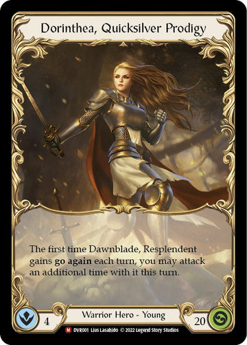 Dorinthea, Quicksilver Prodigy [DVR001] [Classic Battles: Rhinar vs Dorinthea] Cold Foil