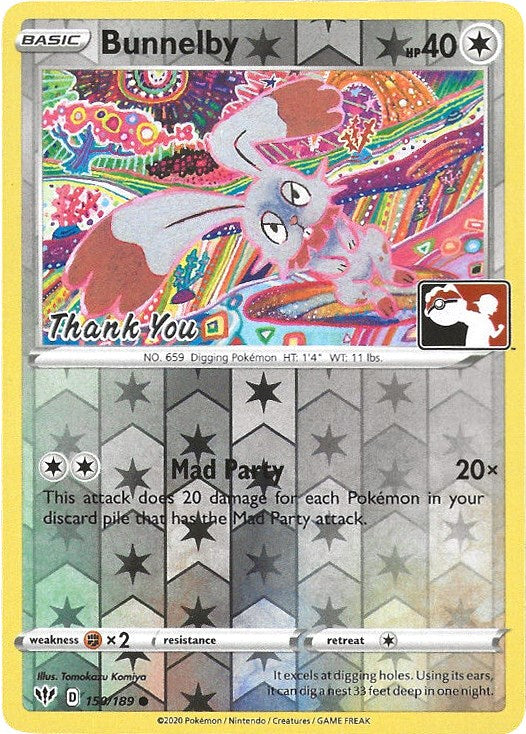 Bunnelby (Thank You Promo) [150/189] [Darkness Ablaze] Reverse Holofoil