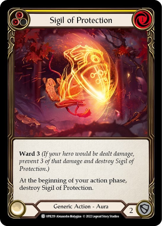 Sigil of Protection (Yellow) [UPR219] [Uprising] Rainbow Foil