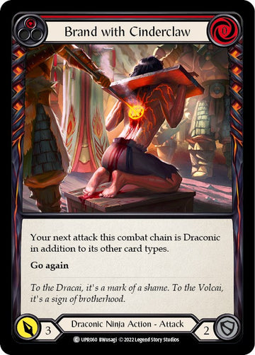 Brand with Cinderclaw (Red) [UPR060] [Uprising] Rainbow Foil
