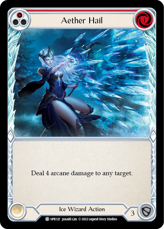 Aether Hail (Red) [UPR127] [Uprising] Rainbow Foil