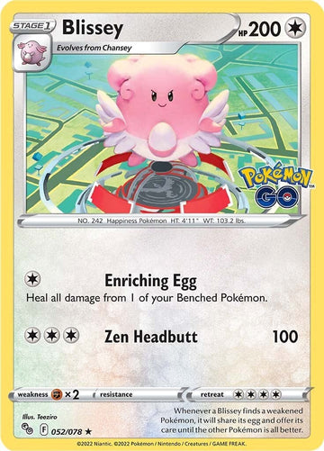 Blissey [052/078] [Pokemon GO] Holofoil