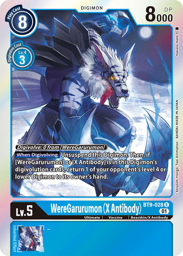 WereGarurumon (X Antibody) [BT9-028 R] [X Record] Foil
