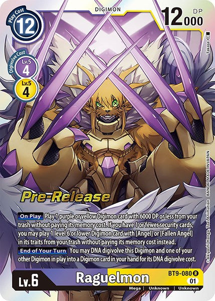 Raguelmon [BT9-080] [X Record Pre-Release Cards] Foil