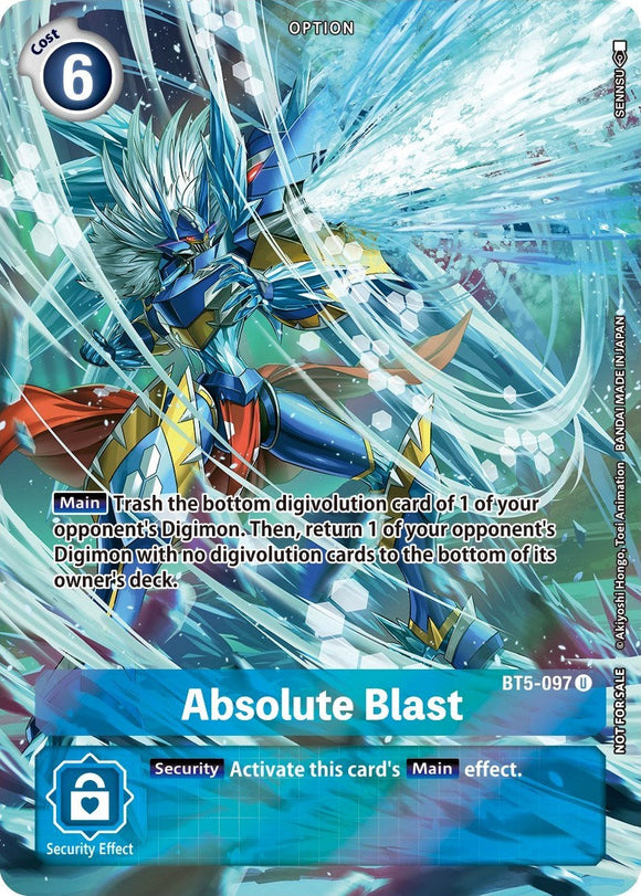 Absolute Blast (Summer 2022 Dash Pack) [BT5-097 U] [Battle of Omni] Foil