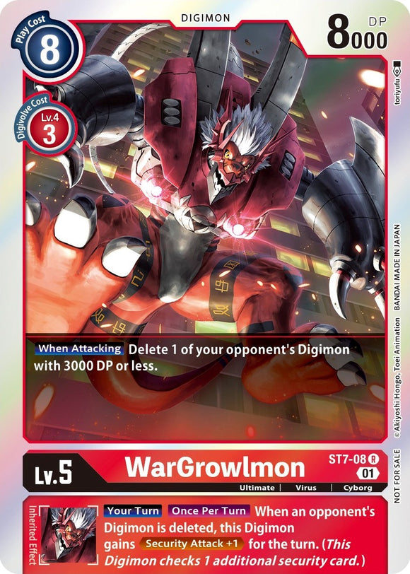 WarGrowlmon (Gen Con 2022) [ST7-08] [Starter Deck 07: Gallantmon] Foil