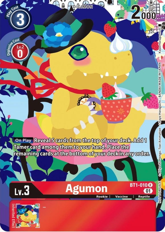 Agumon - BT1-010 (Tamer's Card Set 2 Floral Fun) [BT1-010 R] [Release Special Booster 1.0] Foil