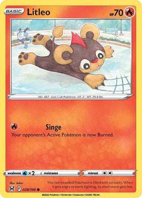 Litleo [028/196] [Lost Origin] Reverse Holofoil