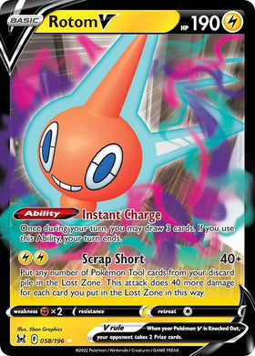 Rotom V [058/196] [Lost Origin] Holofoil