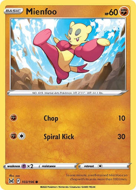 Mienfoo [103/196] [Lost Origin] Reverse Holofoil
