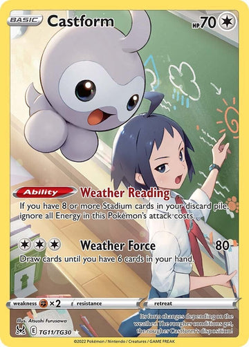 Castform [TG11/TG30] [Lost Origin Trainer Gallery] Holofoil