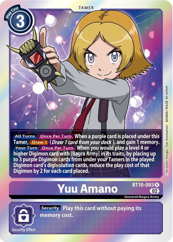 Yuu Amano [BT10-093 R] [Xros Encounter] Foil