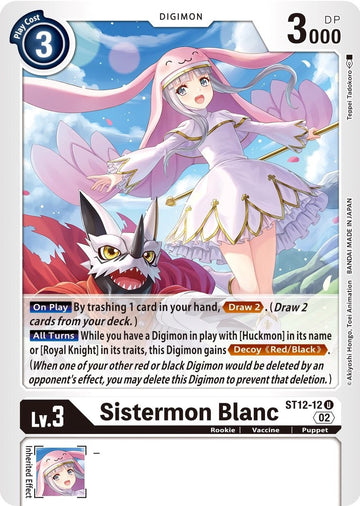 Sistermon Blanc [ST12-12] [Starter Deck 12: Jesmon]