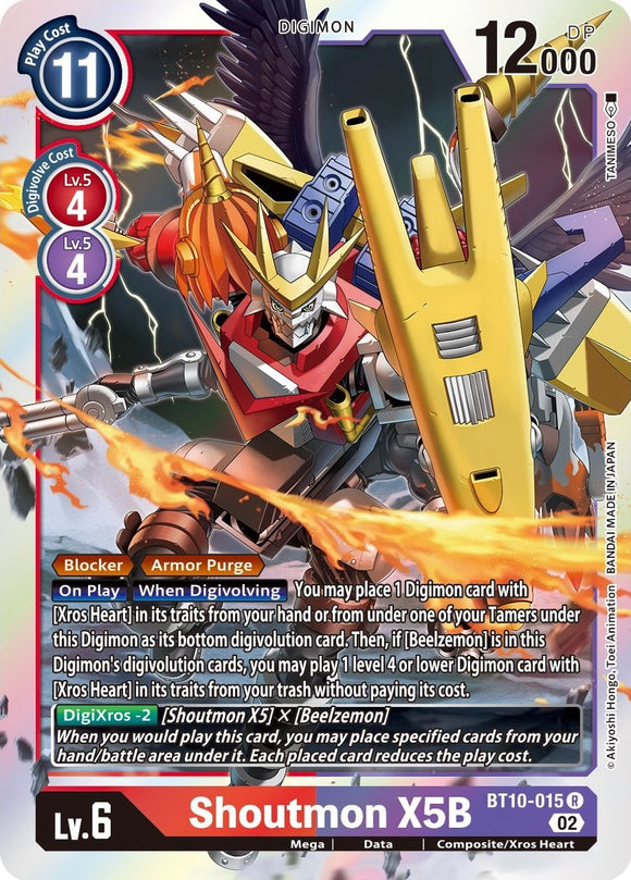 Shoutmon X5B [BT10-015] [Xros Encounter] Foil