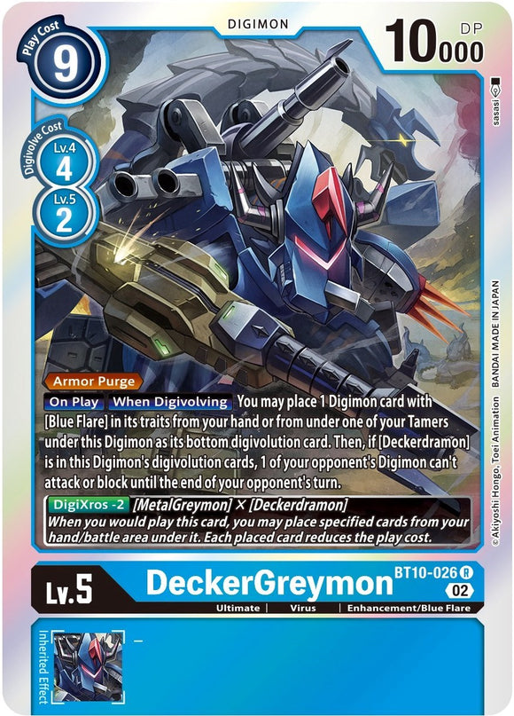DeckerGreymon [BT10-026] [Xros Encounter] Foil