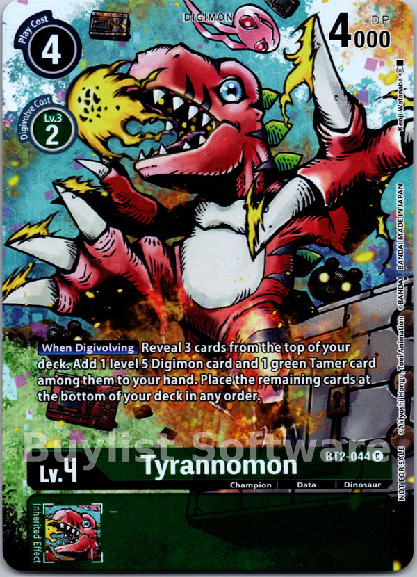 Tyrannomon (25th Special Memorial Pack) [BT2-044] [Release Special Booster 1.0] Foil