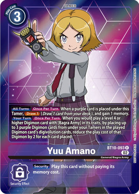 Yuu Amano (Box Topper) [BT10-093] [Xros Encounter] Foil