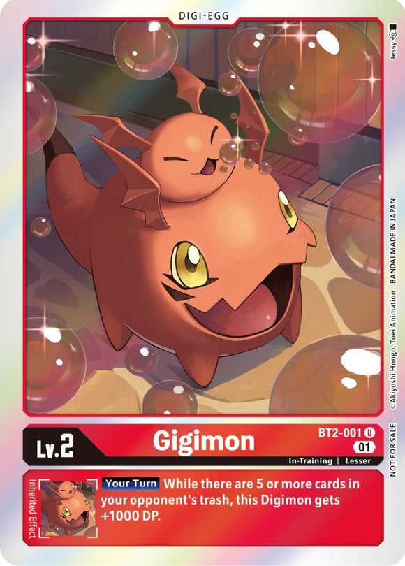 Gigimon (ST-11 Special Entry Pack) [BT2-001] [Release Special Booster 1.0] Foil