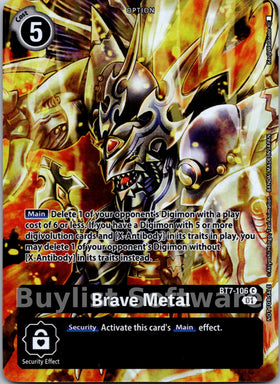 Brave Metal (Premium Deck Set) [BT7-106] [Next Adventure] Foil