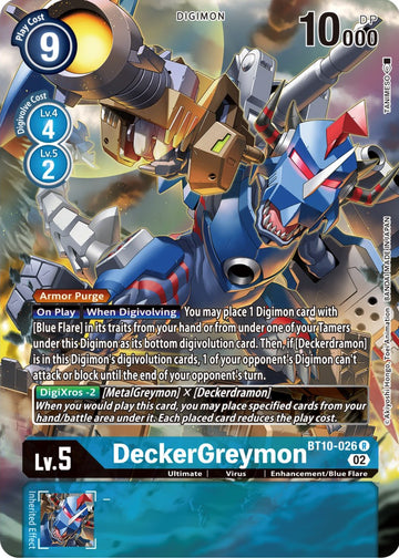 DeckerGreymon (Alternate Art) [BT10-026] [Xros Encounter] Foil