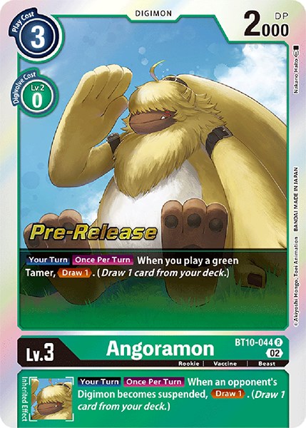 Angoramon [BT10-044] [Xros Encounter Pre-Release Cards] Foil
