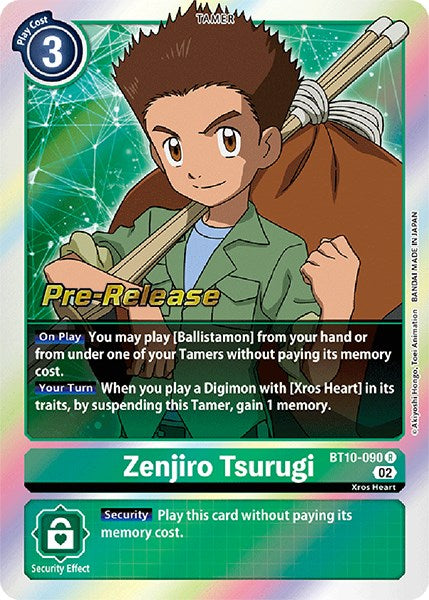Zenjiro Tsurugi [BT10-090 R] [Xros Encounter Pre-Release Cards] Foil